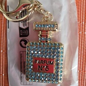 Turquoise Parfum N°5 Keychain/Bag Charm NWT🎁🎁BUNDLE (2 for $20)🥳